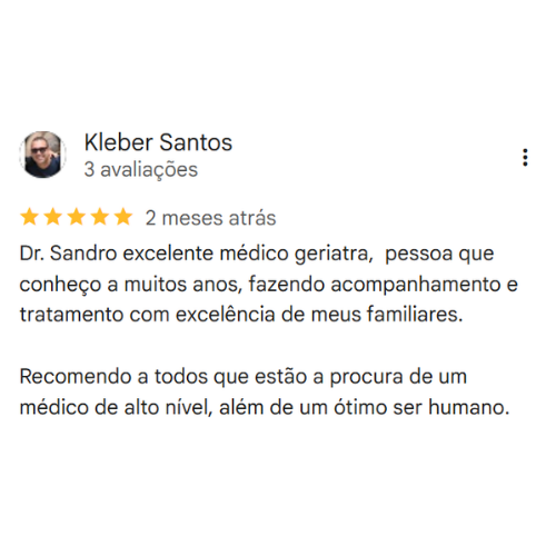 Depoimento Google Dr. Sandro Cesar